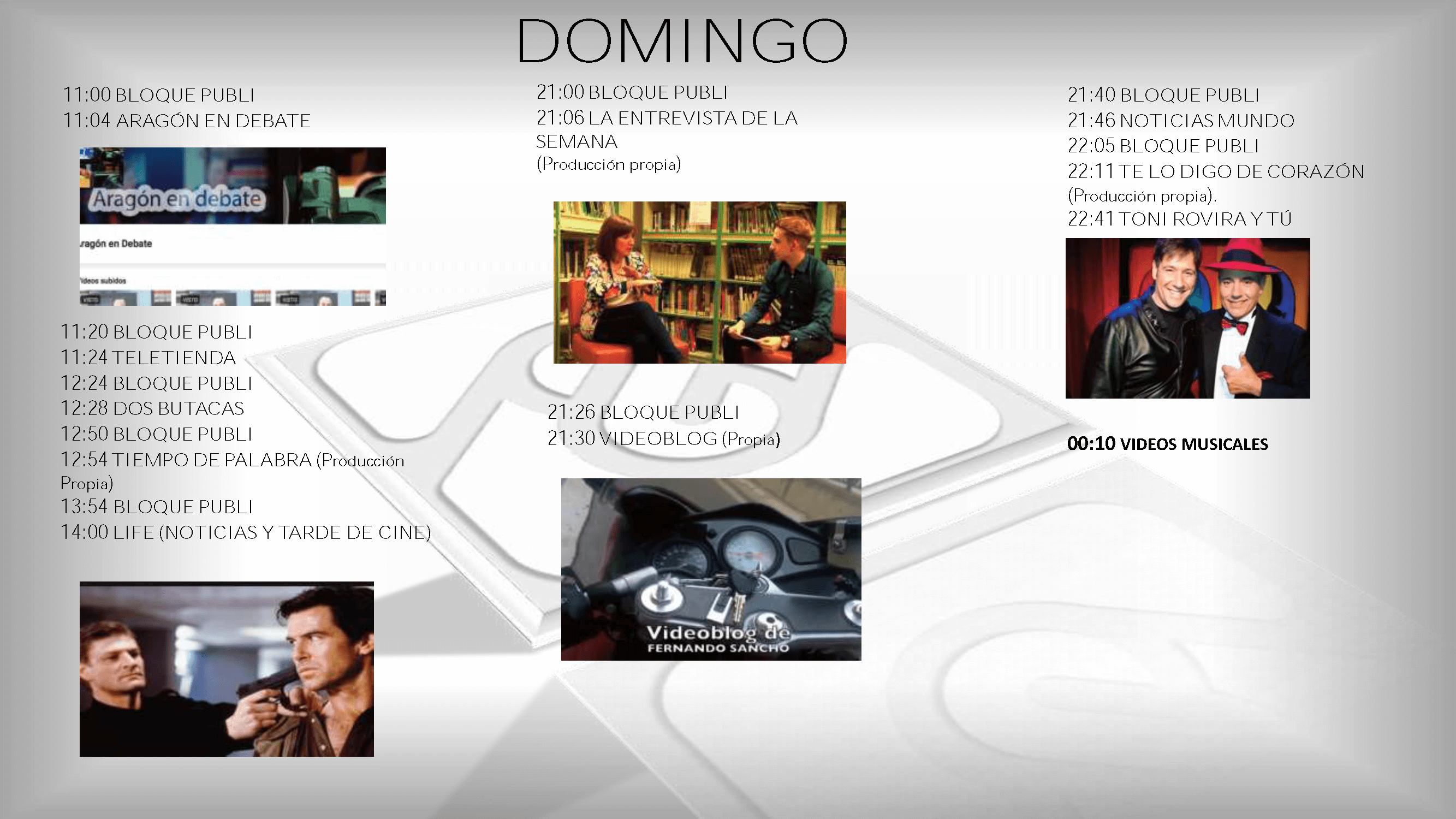 La 8 Programación Domingo